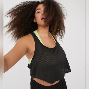 Offline by Aerie mesh cropped tank top size XL